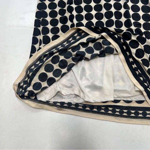 Custco Barcelona we white black dot midi dress skinny 2 L45-22 - Picture 4 of 6